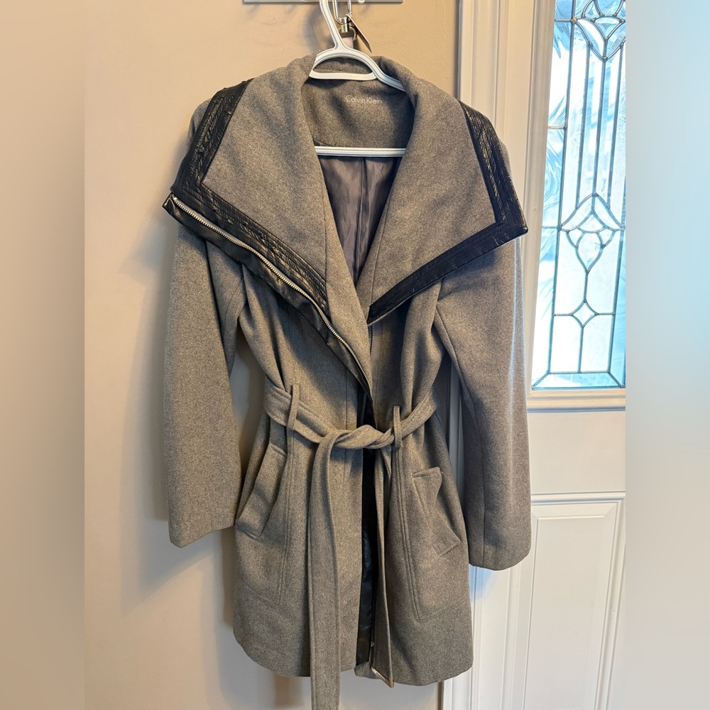 Calvin Klein grey Jacket with Black Accents